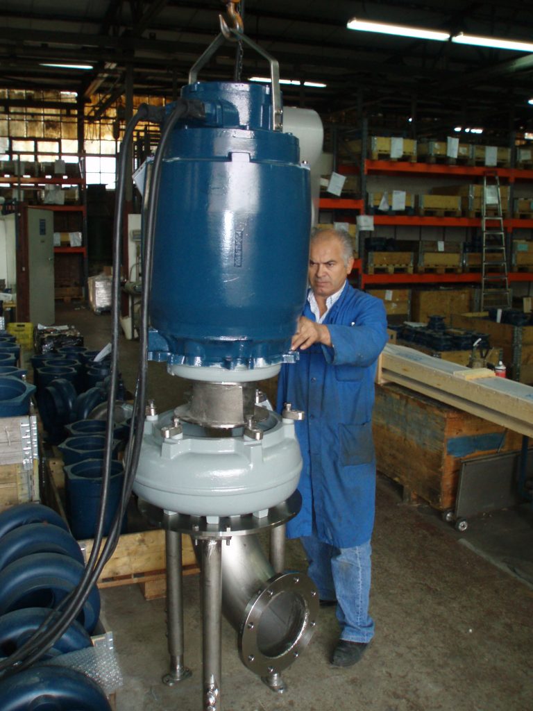 PXFLOW submersible pump dry pit 45kW for sea water Papantonatos